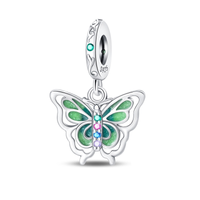 Thumbnail for Charm Mariposa Verde Brillante