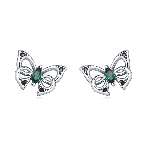 Aretes Mariposa del Verano Verde