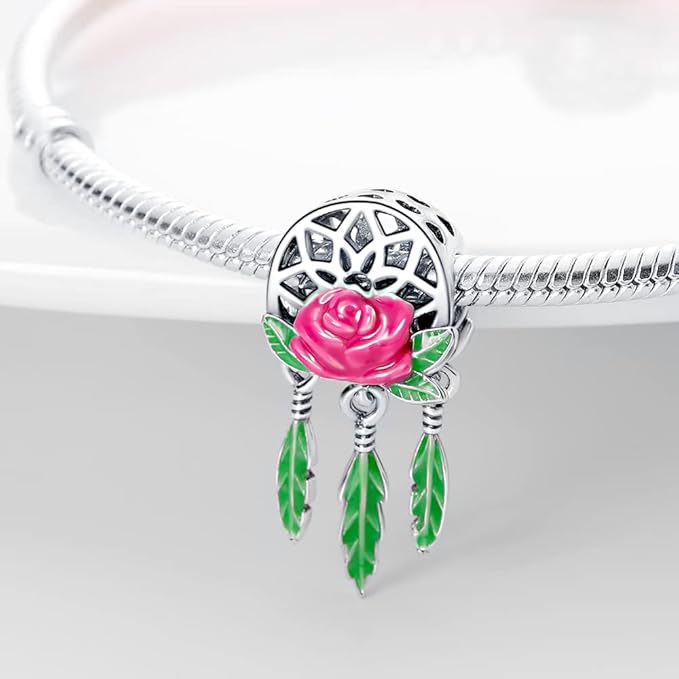 Charm Atrasueños con Rosa