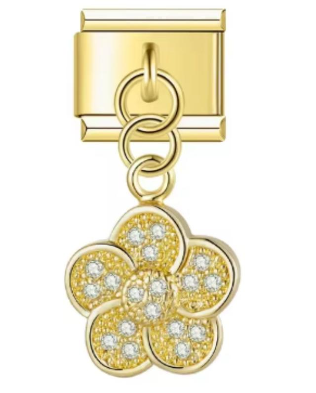 Charm Italiano Flor Dorada