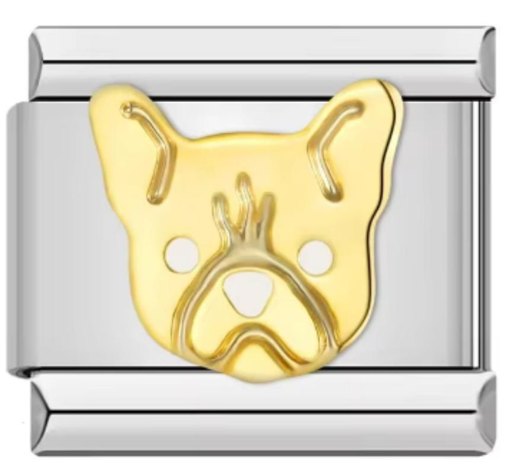 Charm Italiano Perro Dorado