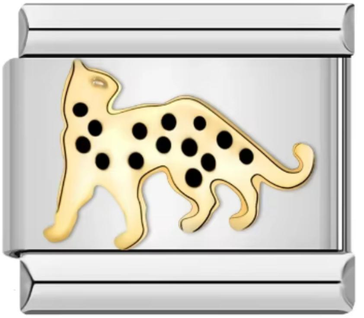 Charm Italiano Leopardo Dorado