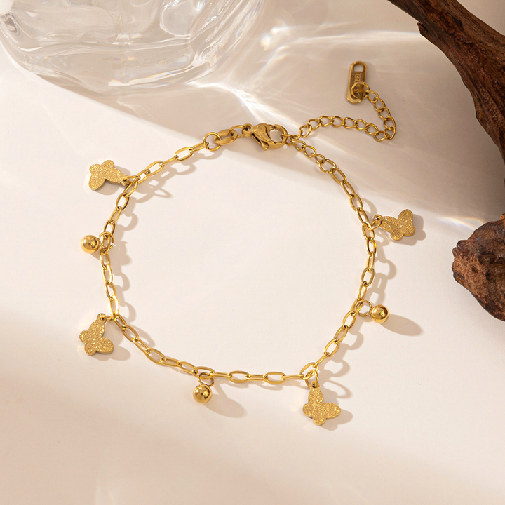 Brazalete Mariposas Con Brillo