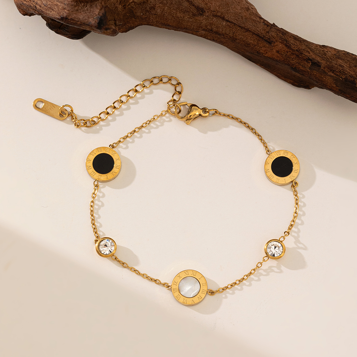 Brazalete Circulos Blancoas & Negros