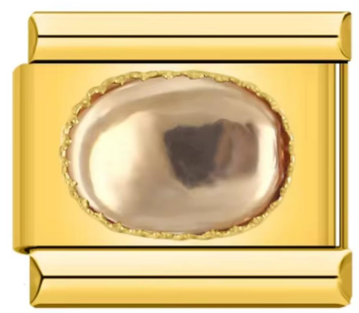 Charm Italiano Dorado Piedra Dorada