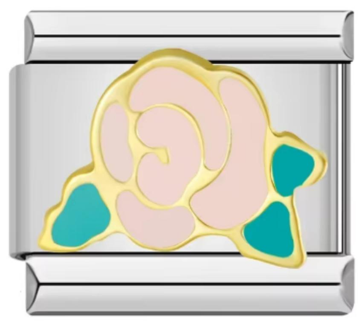 Charm Italiano Flor Rosa