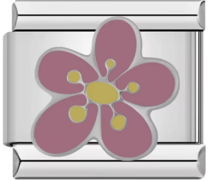 Charm Italiano Flor Rosa