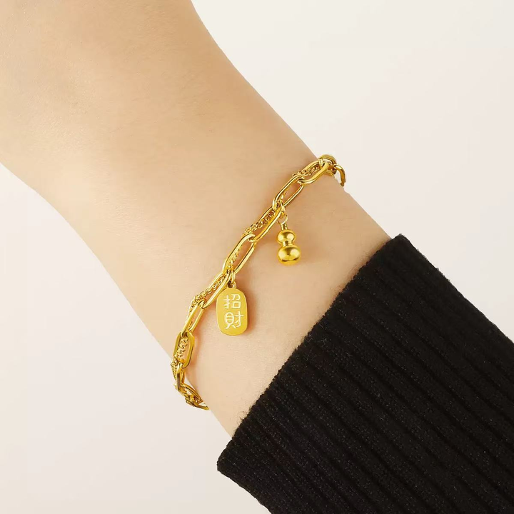 Brazalete Dorado & Cadena Dorada