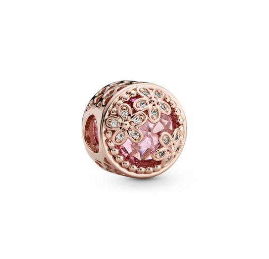 Charm Esfera de Margaritas Rosas