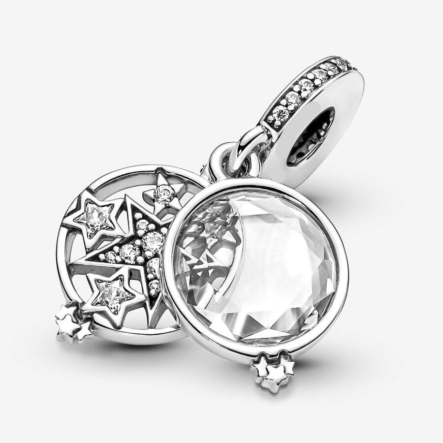 Charm Amuleto de Estrellas Diamantadas