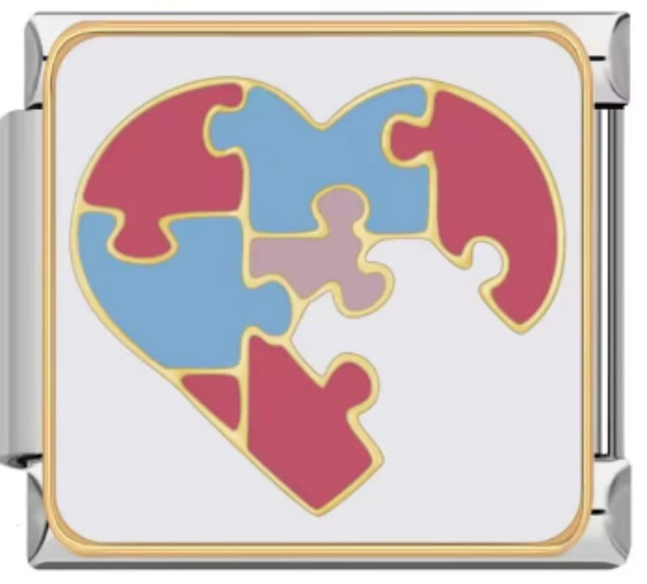 Charm Italiano Corazon Rompecabezas