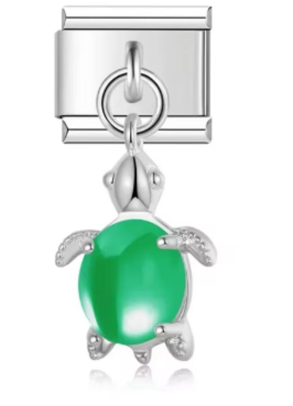 Charm Italiano Tortuga Verde