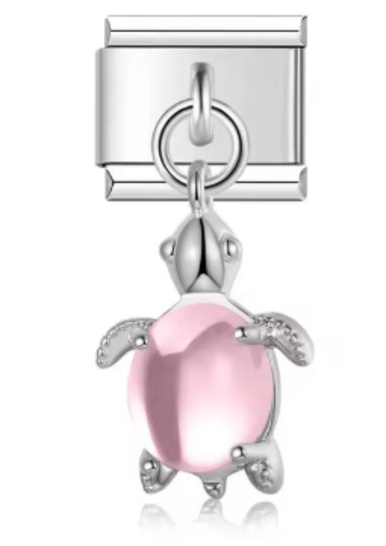 Charm Italiano Tortuga Rosa