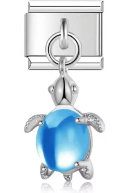 Charm Italiano Tortuga Azul