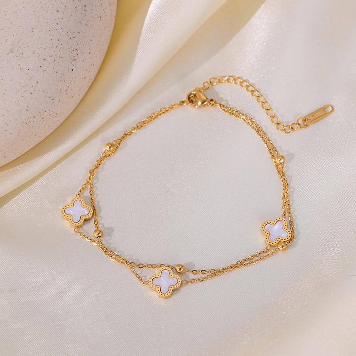 Brazalete Flores Blancas