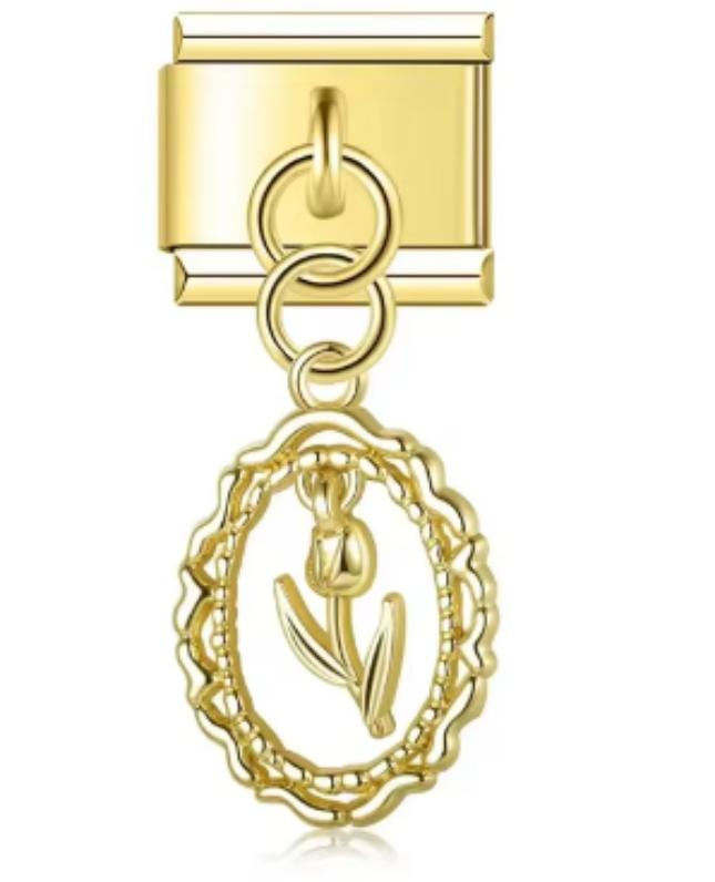 Charm Italiano Rosa Dorada