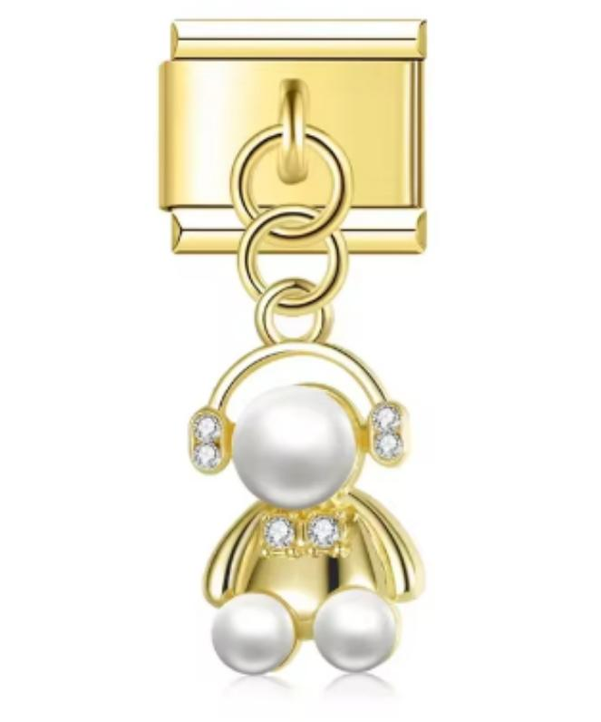 Charm Italiano Muñeco Dorado