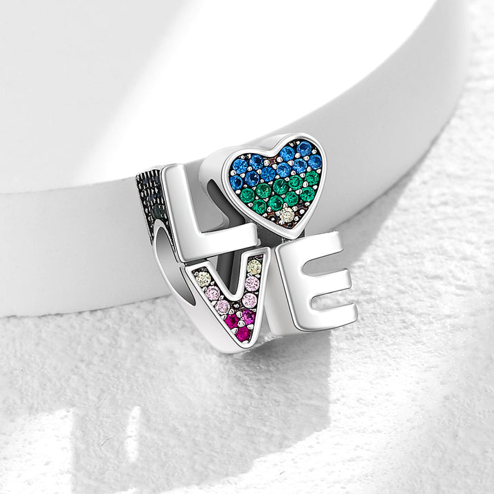 Charm Love Verde & Rosa