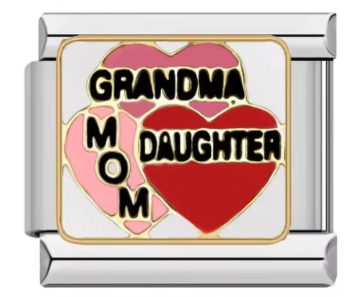 Charm Italiano Grandma + Mom + Daughter