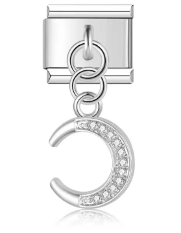 Charm Italiano Luna Plateada