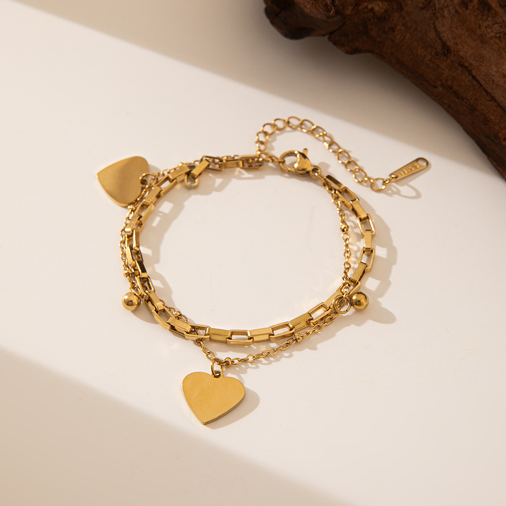 Brazalete Cadena Veneciana Y Corazon