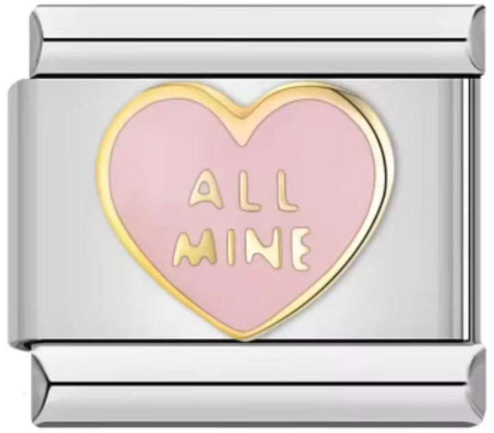 Charm Italiano Corazón Rosa All Mine