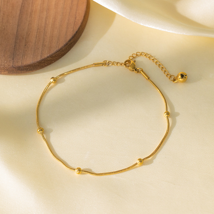 Brazalete Cadena de Raton y Bolitas