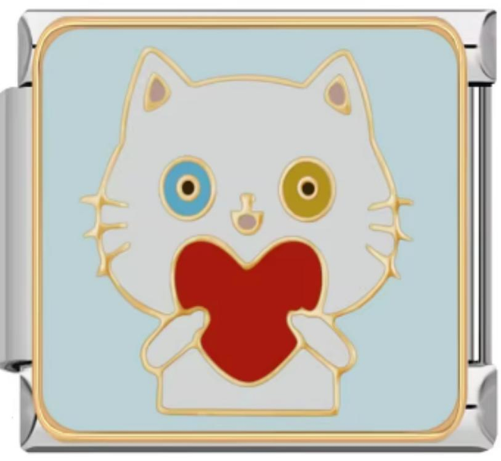 Charm Italiano Gato Blanco