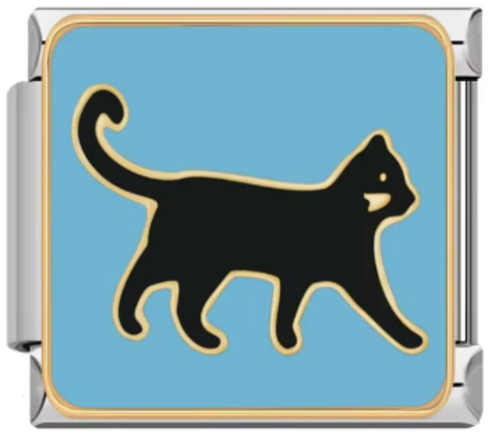 Charm Italiano Gato Negro