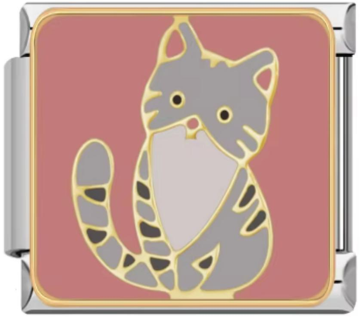 Charm Italiano Gato Gris