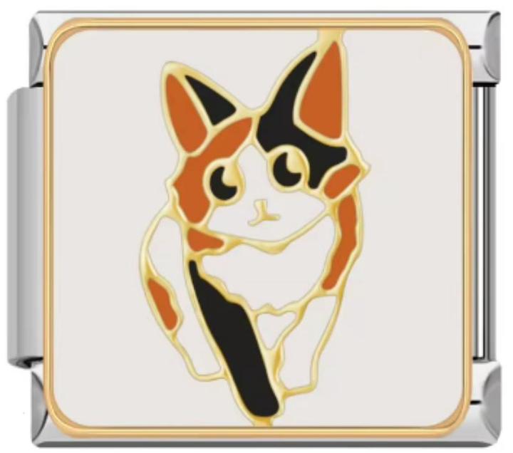 Charm Italiano Gato Blanco