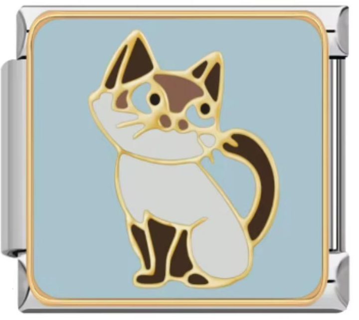 Charm Italiano Gato Blanco