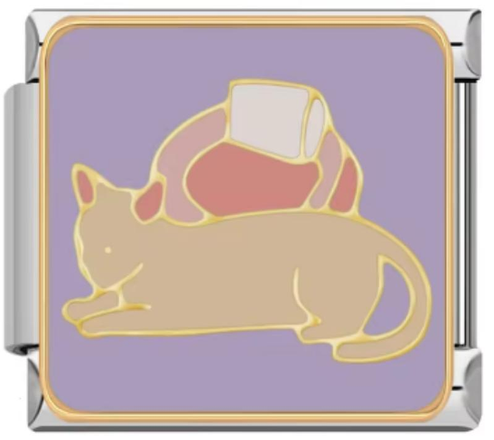 Charm Italiano Gato Naranja