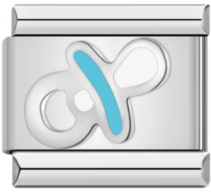 Charm Italiano Chupon Plateado