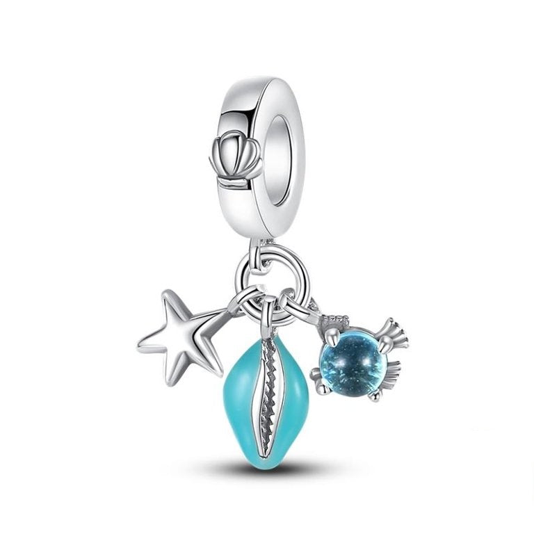 Charm Concha y Estrella de Mar Fluorescentes