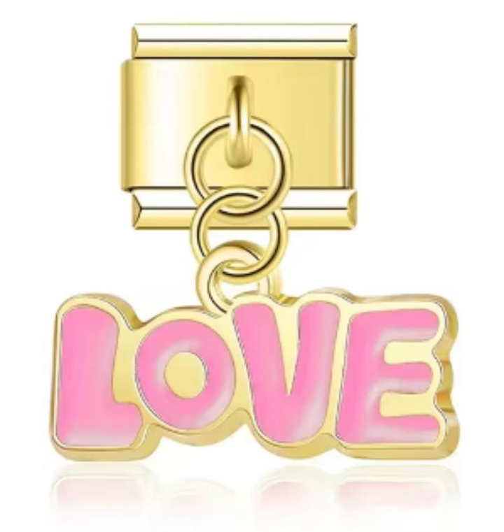 Charm Italiano Love Rosa