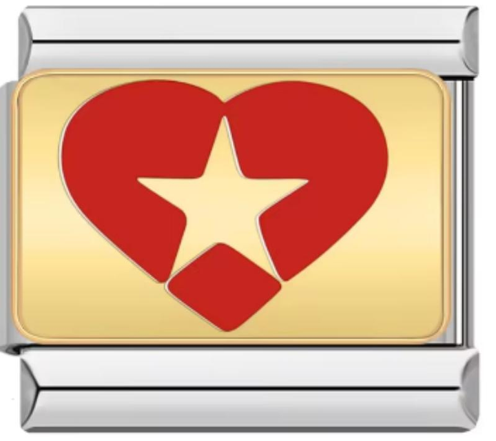 Charm Italiano Corazon & Estrella