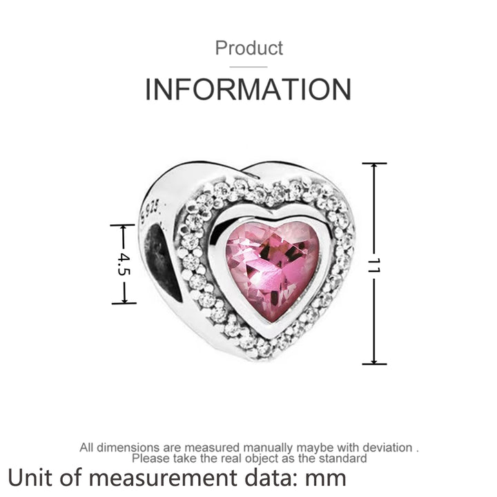 Charm Corazon Rosa