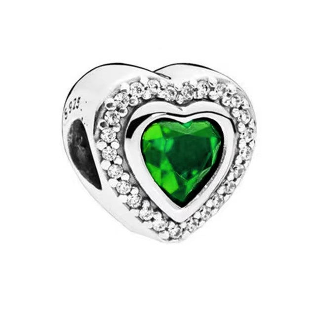 Charm Corazon Esmeralda