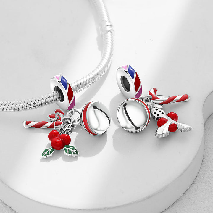 Charm Colgante Caramelo, Muérdago & Cascabel