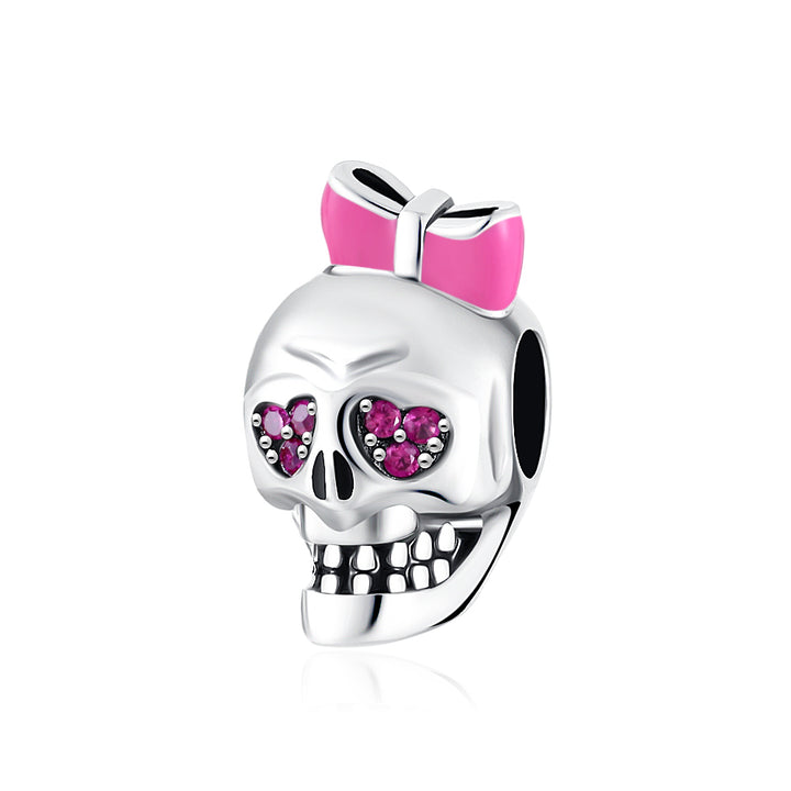 Charm Calavera Con Moño