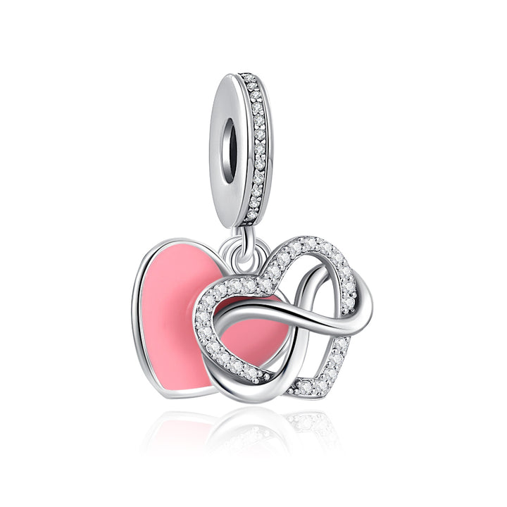 Charm Colgante Corazon + Infinito