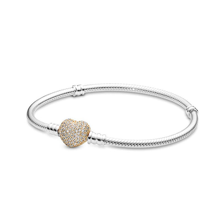 Pulsera Corazon Dorado