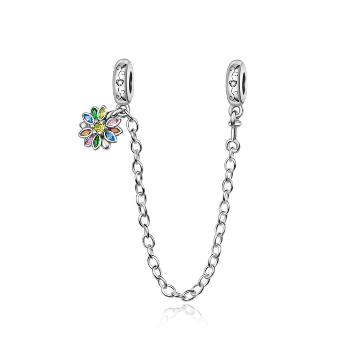Cadena de Seguridad Flor Multicolor