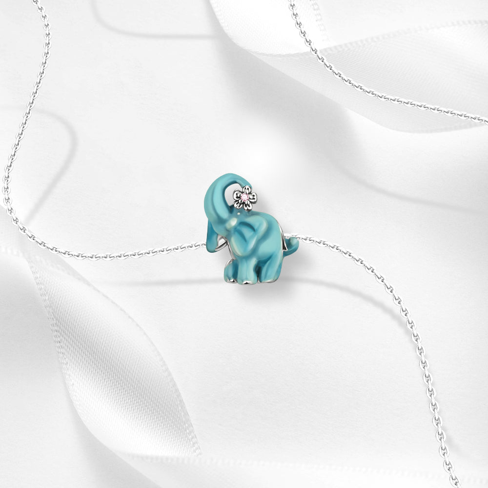 Charm Elefante Azul