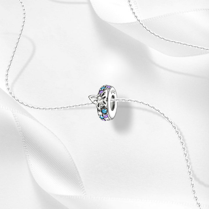 Charm Mariposa & Piedras Multicolor