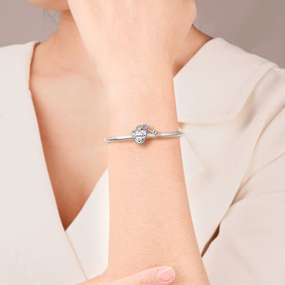 Charm Corazon & Llave Forever