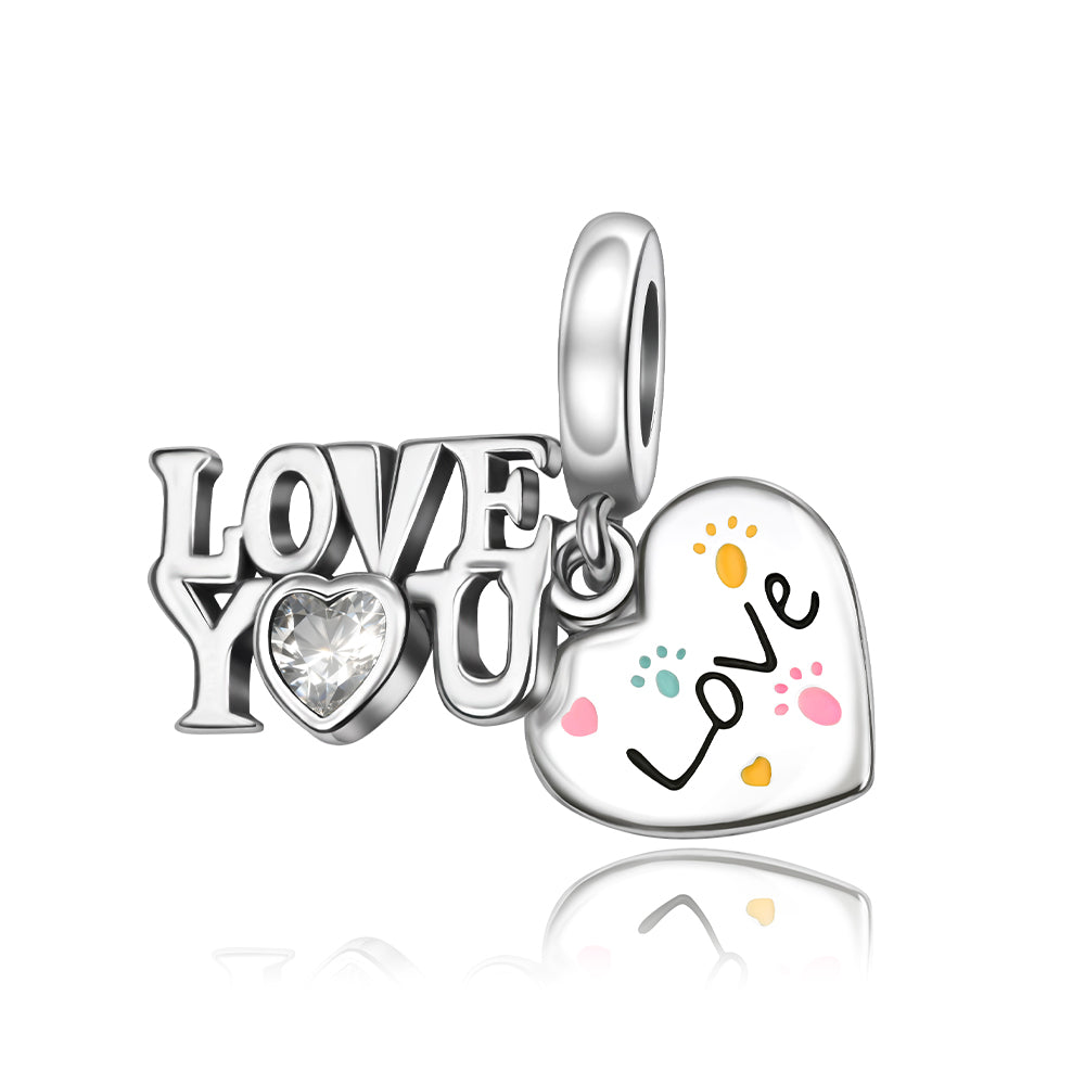 Charm Corazon Love You