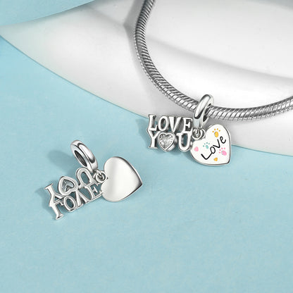 Charm Corazon Love You