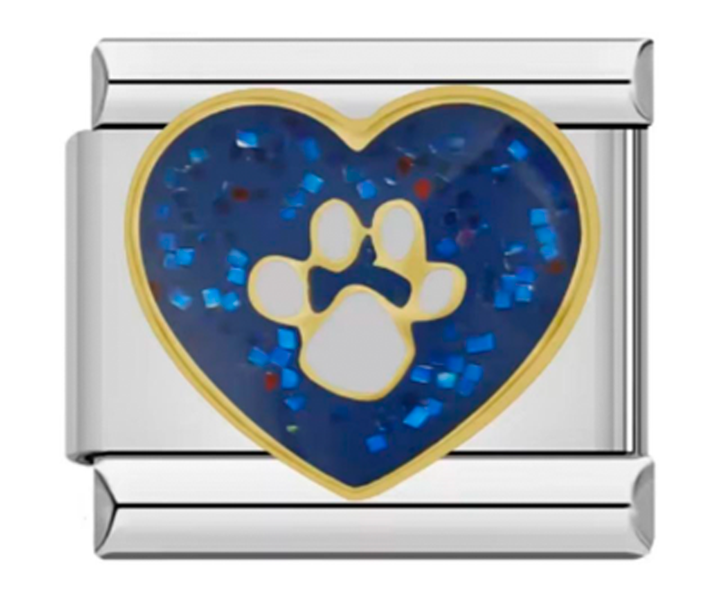 Charm Italiano Corazon Azul Pet